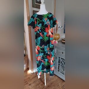 Bold And Bright Vintage Hawaiian Mumu Dress